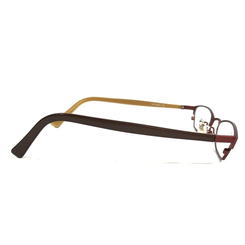 ogi Petite Eyeglasses Frames 9019 COL. 61 Brown Gold Cat Eye Full Rim 48-18-135